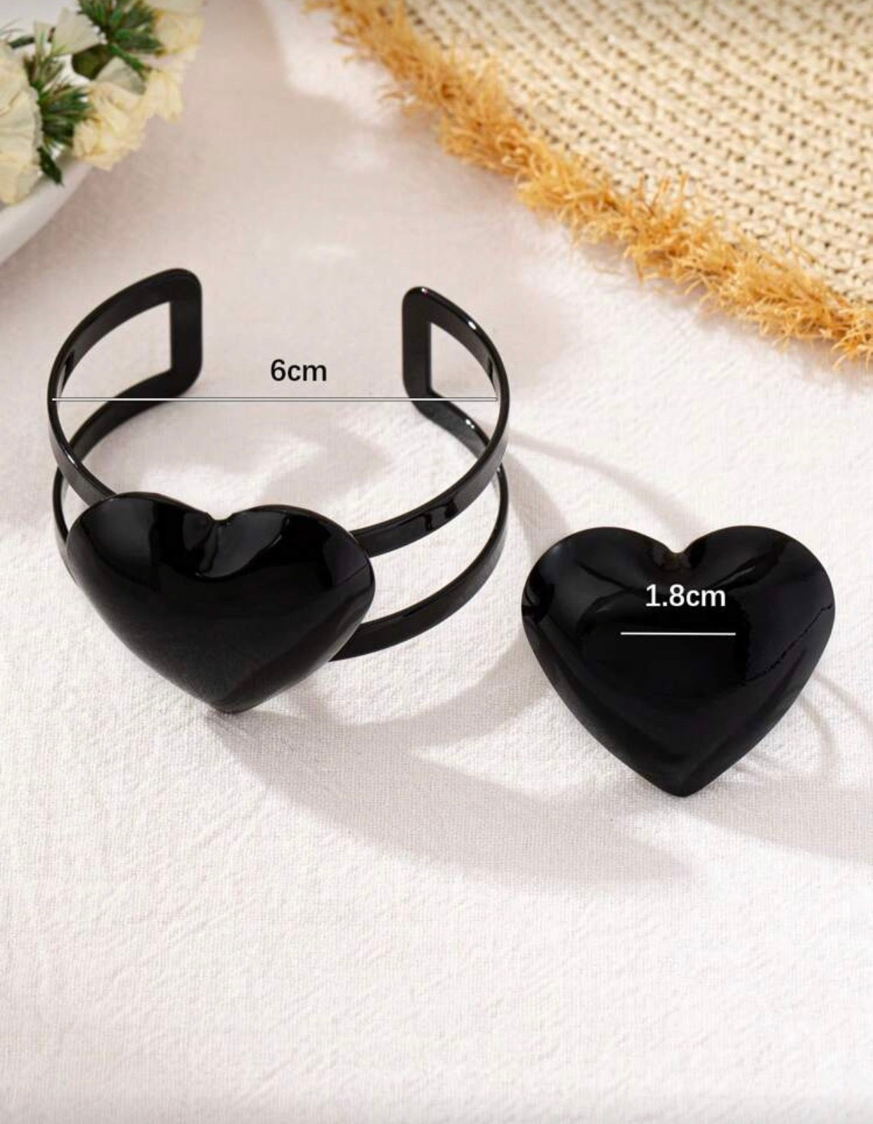 Bracelet et bague géométrique 3D